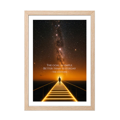 The Goal Is Simple Motivational Poster
