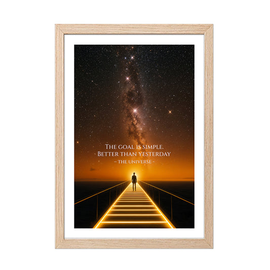 The Goal Is Simple Motivational Poster