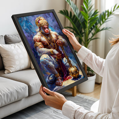 Divine Hanuman Wall Frame