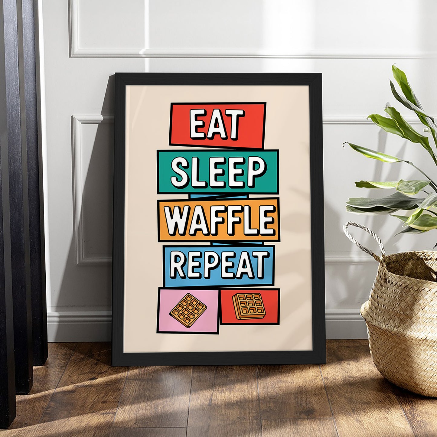 Waffle Life Wall Frame