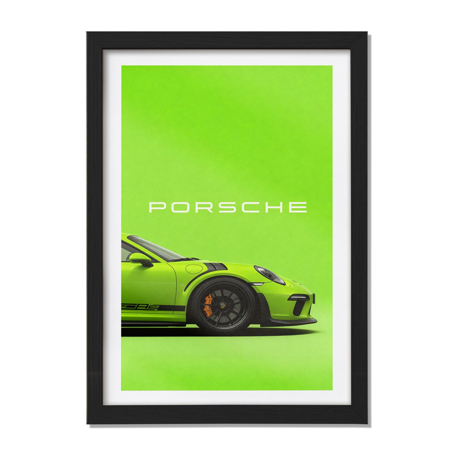 Porsche GT3 RS Green Wall Frame