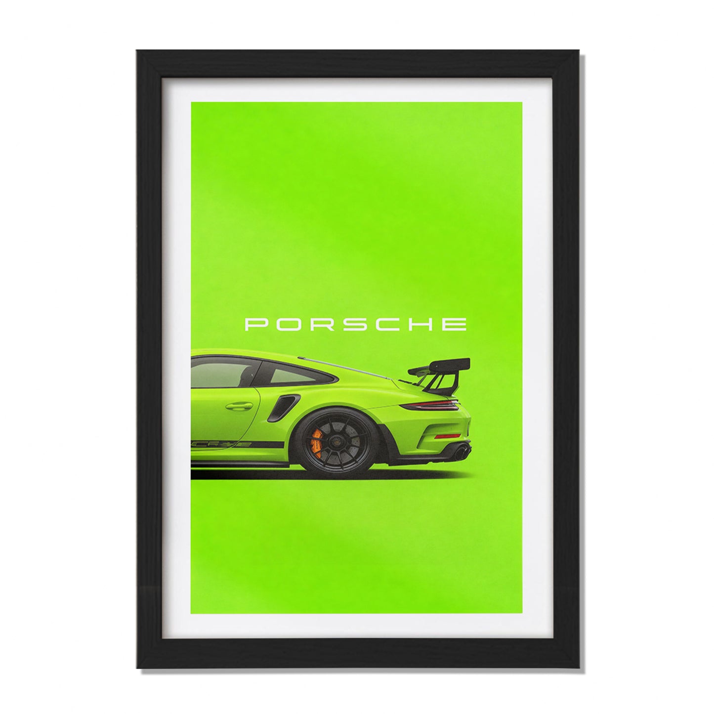 Porsche GT3 RS Green Wall Frame