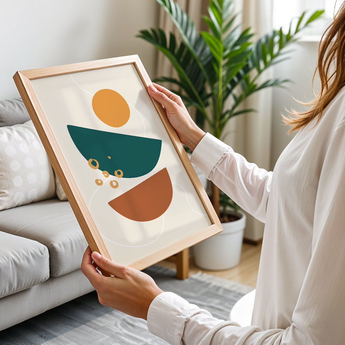 Abstract Balance Shapes Print