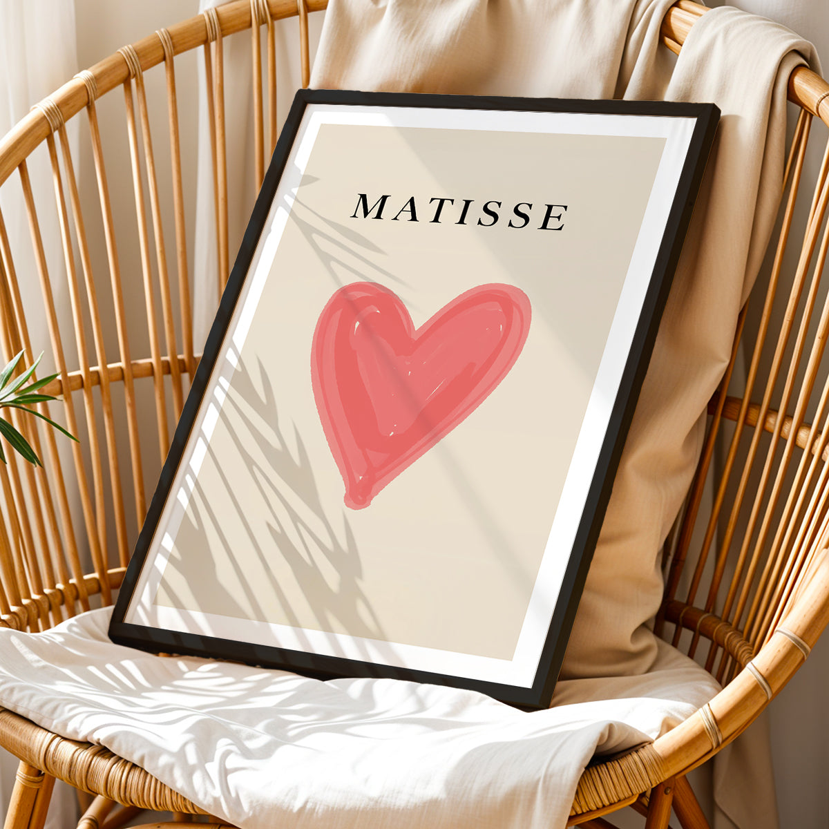 Matisse Heart Minimalist Framed Wall Art
