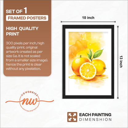 Lemon Art Wall Frame