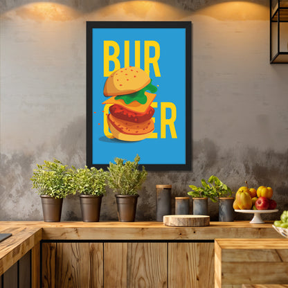 Bold Burger Wall Frame