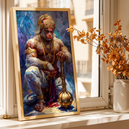 Divine Hanuman Wall Frame