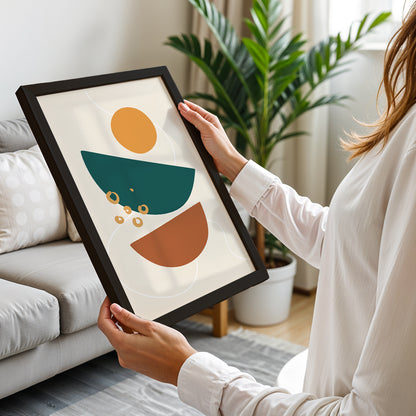 Abstract Balance Shapes Print