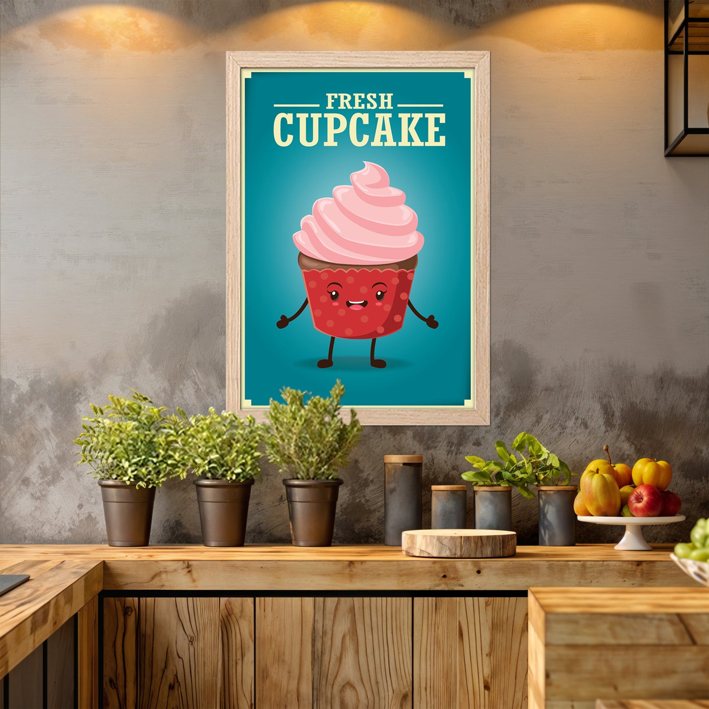 Sweet Cupcake Wall Frame