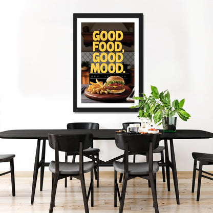 Good Food, Good Mood Wall Frame