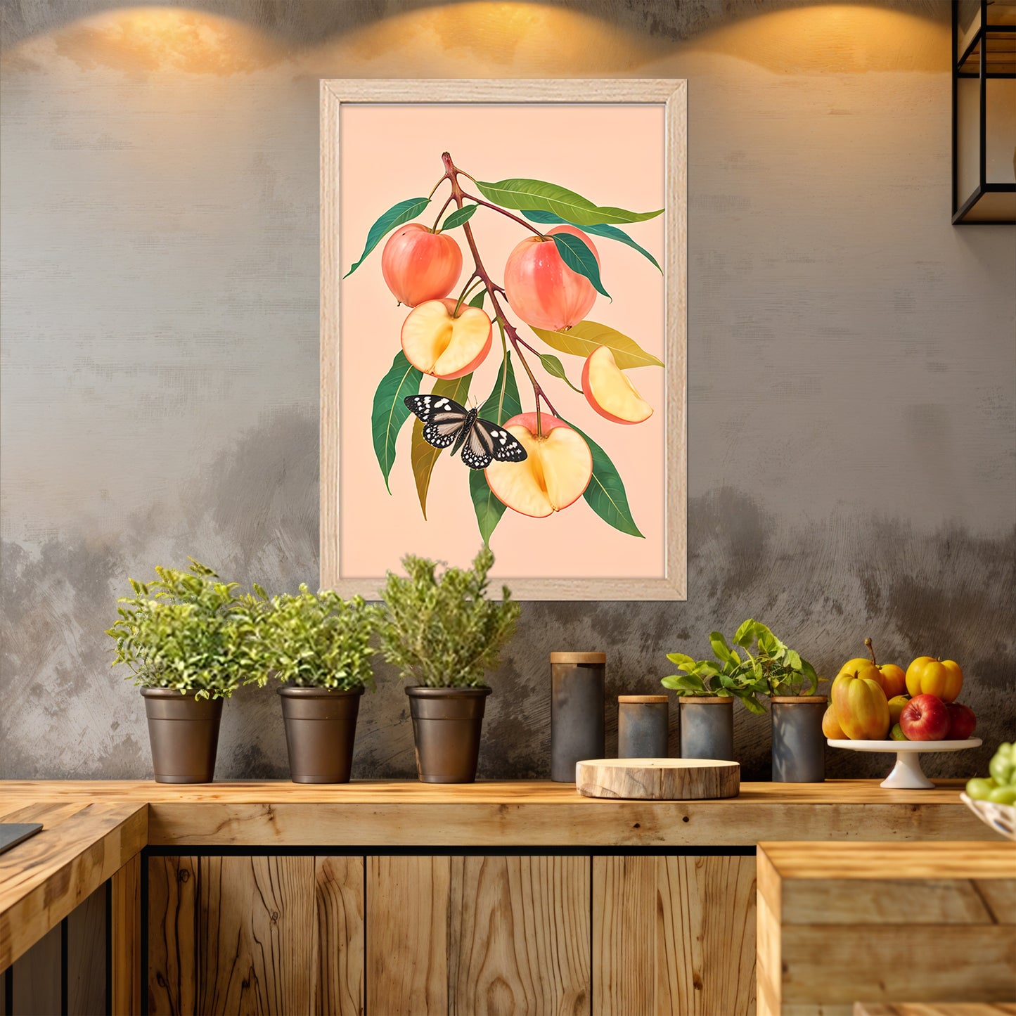 Peach Blossom Wall Frame