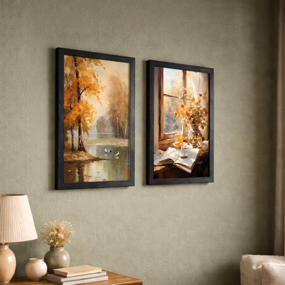 Autumn Landscape Wall Art Set of 2