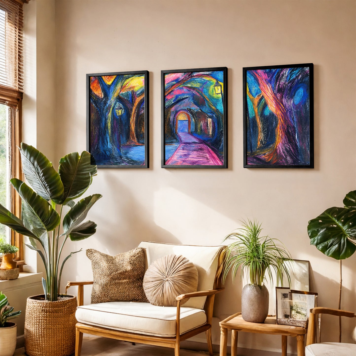 Mystic Forest Wall Art Trio