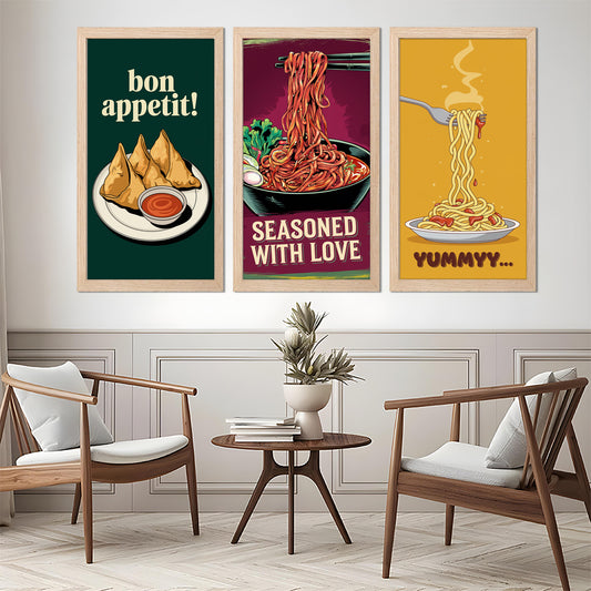 Snack & Noodle Wall Frame Set