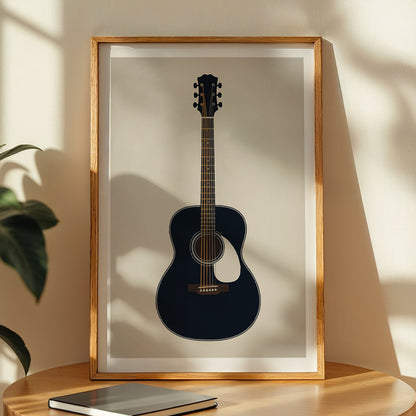 Minimalist Guitar Art Poster