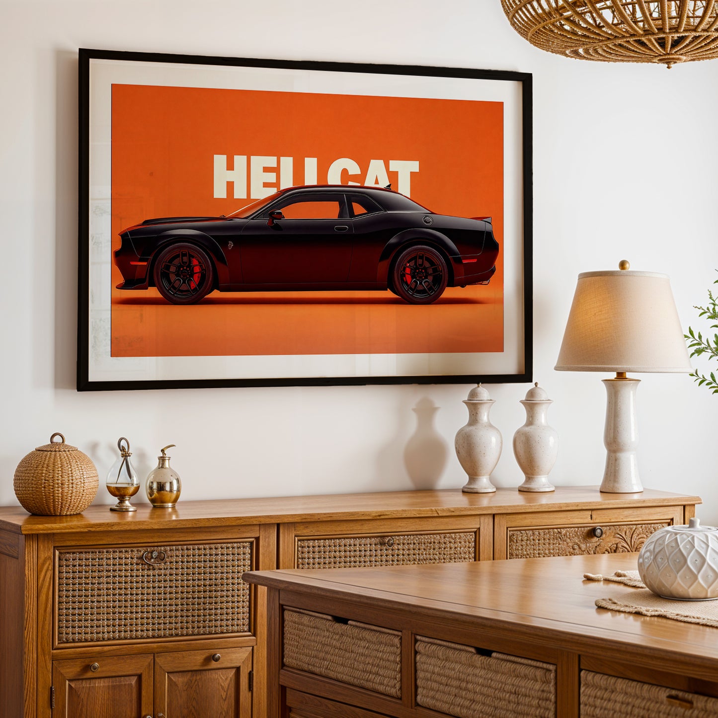 Dodge Hellcat Muscle Wall Frame