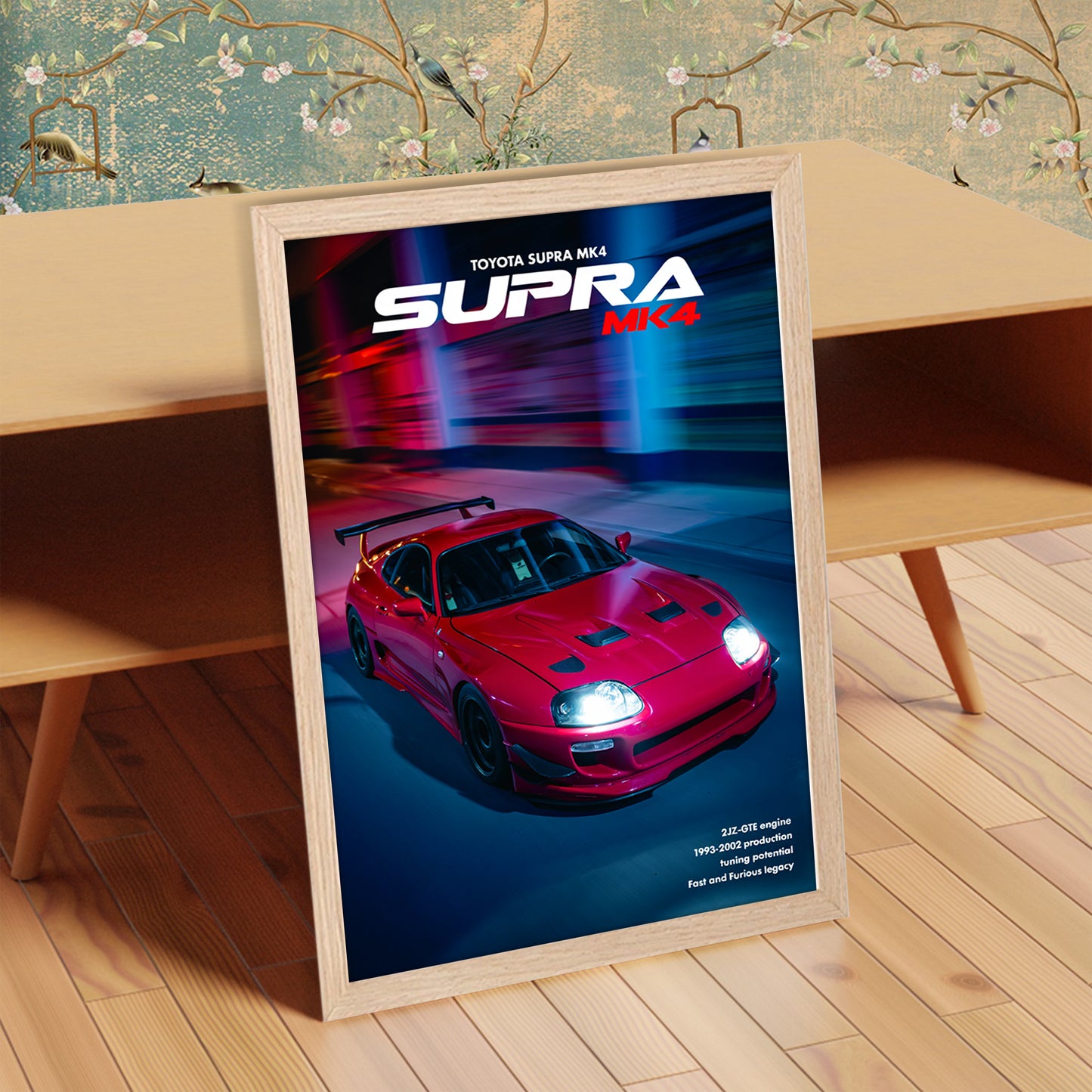 Supra MK4 Midnight Run Wall Frame