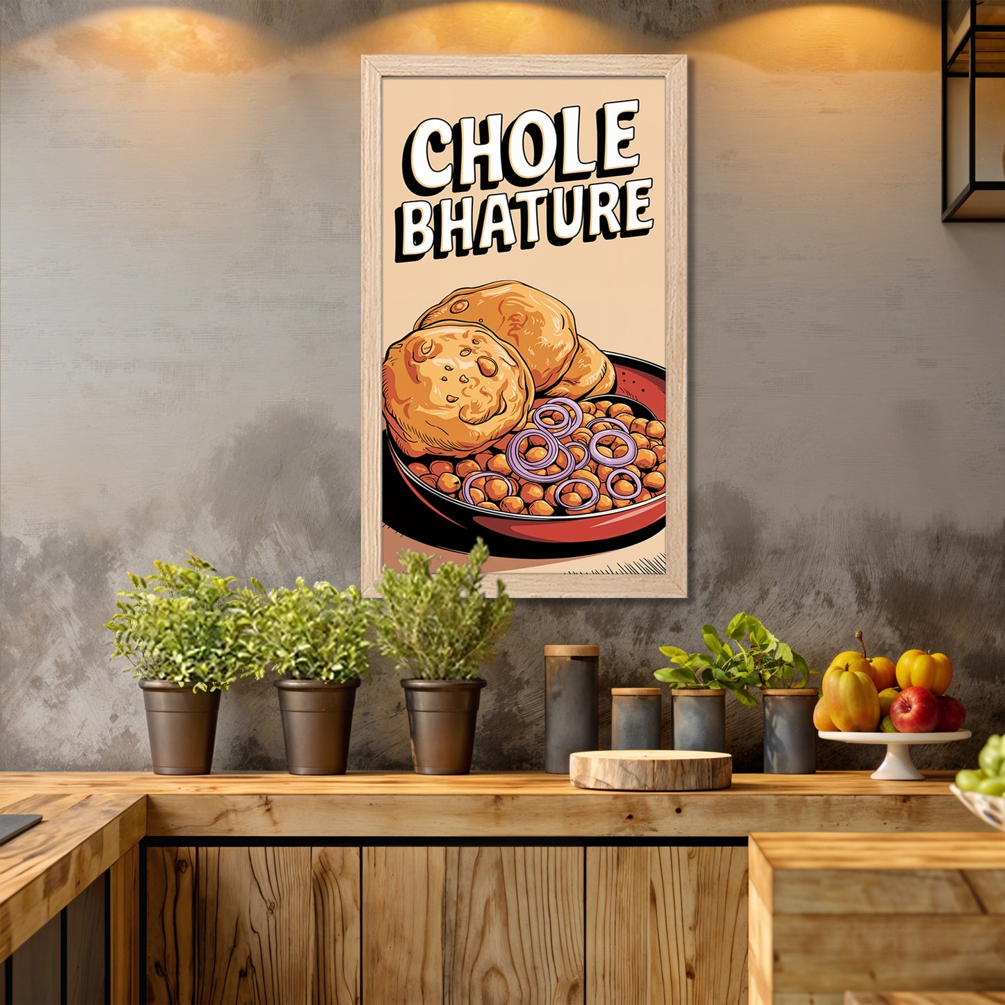 Chole Bhature Food Poster
