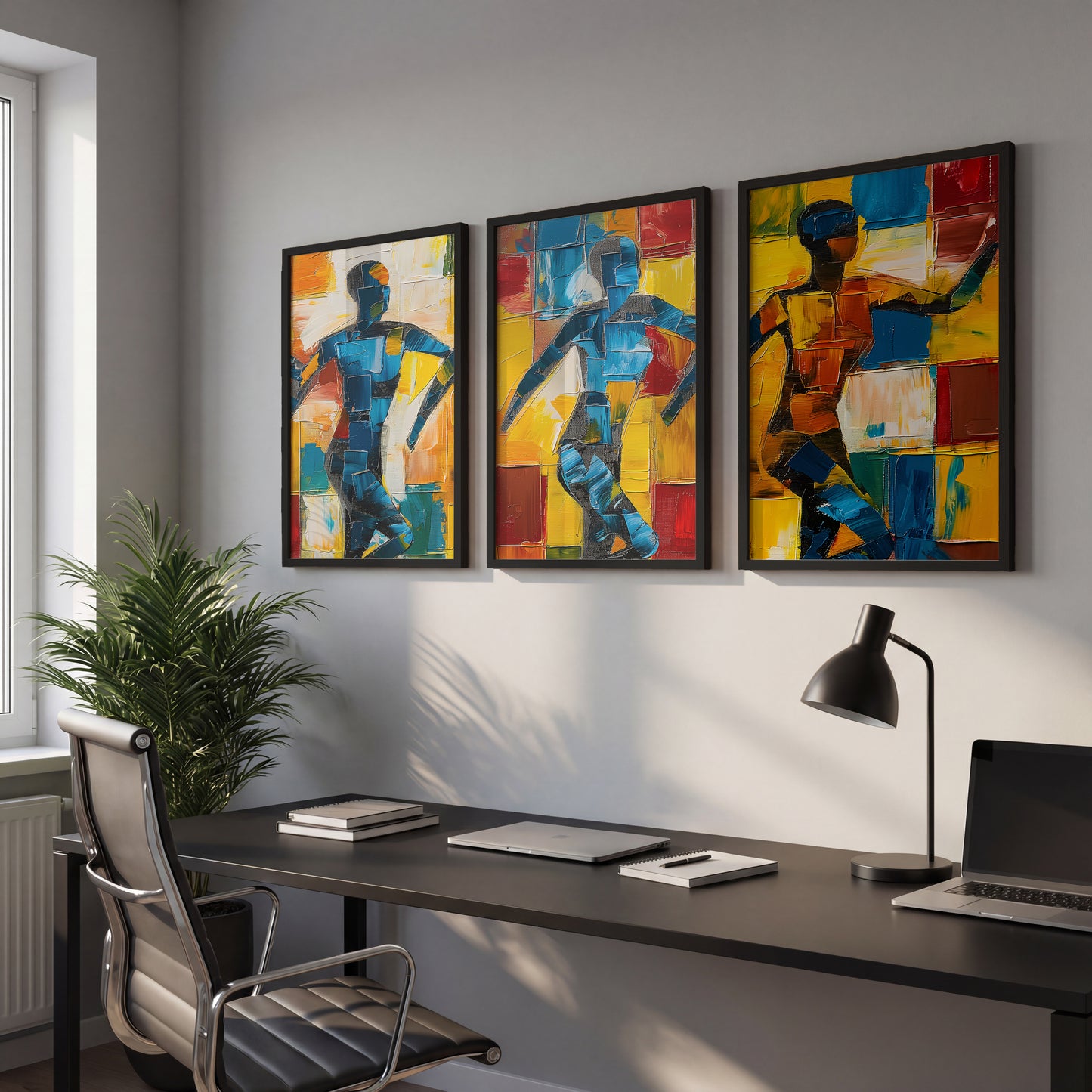 Abstract Figure Wall Art Set of 3