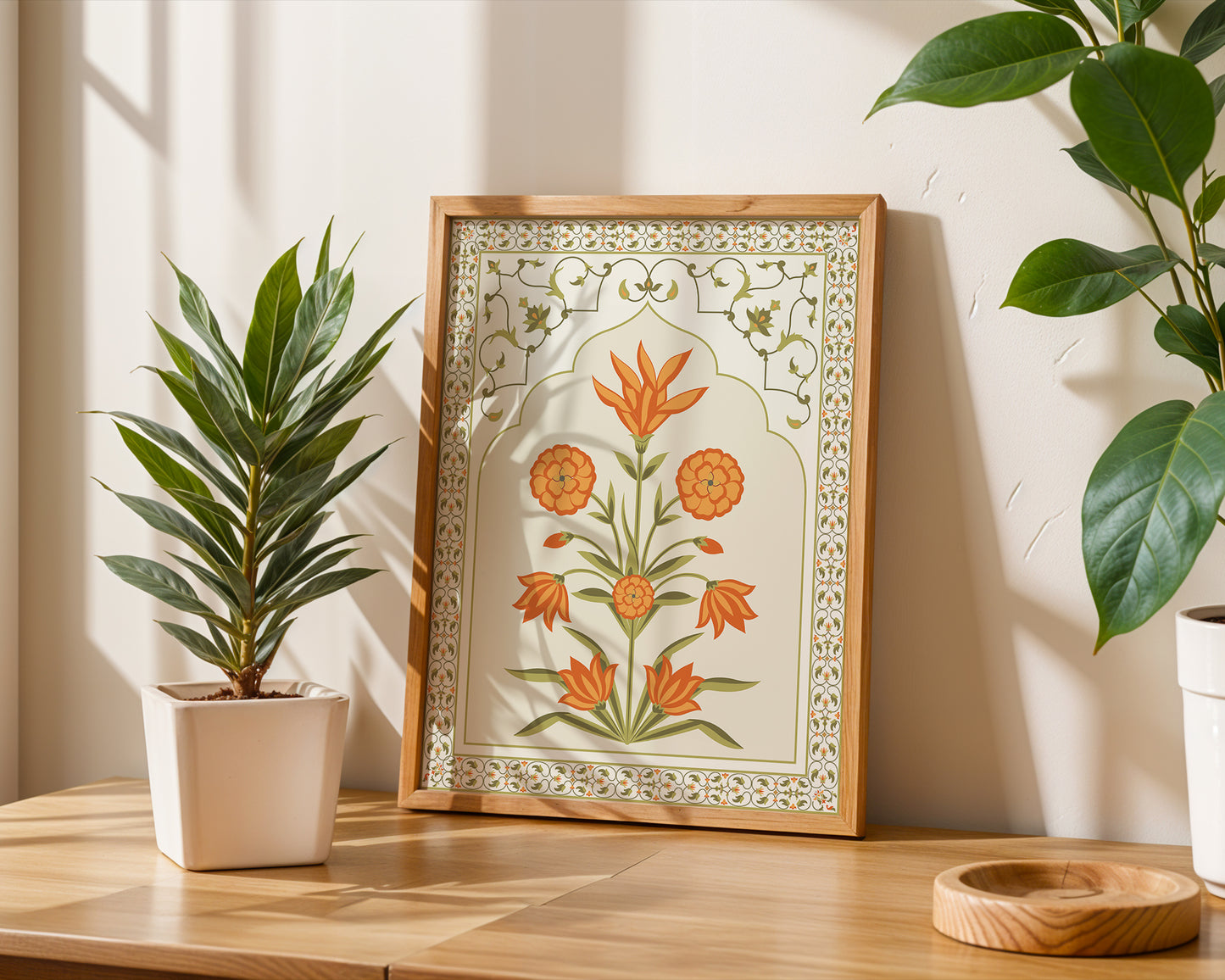 Floral Mughal Pattern Frame