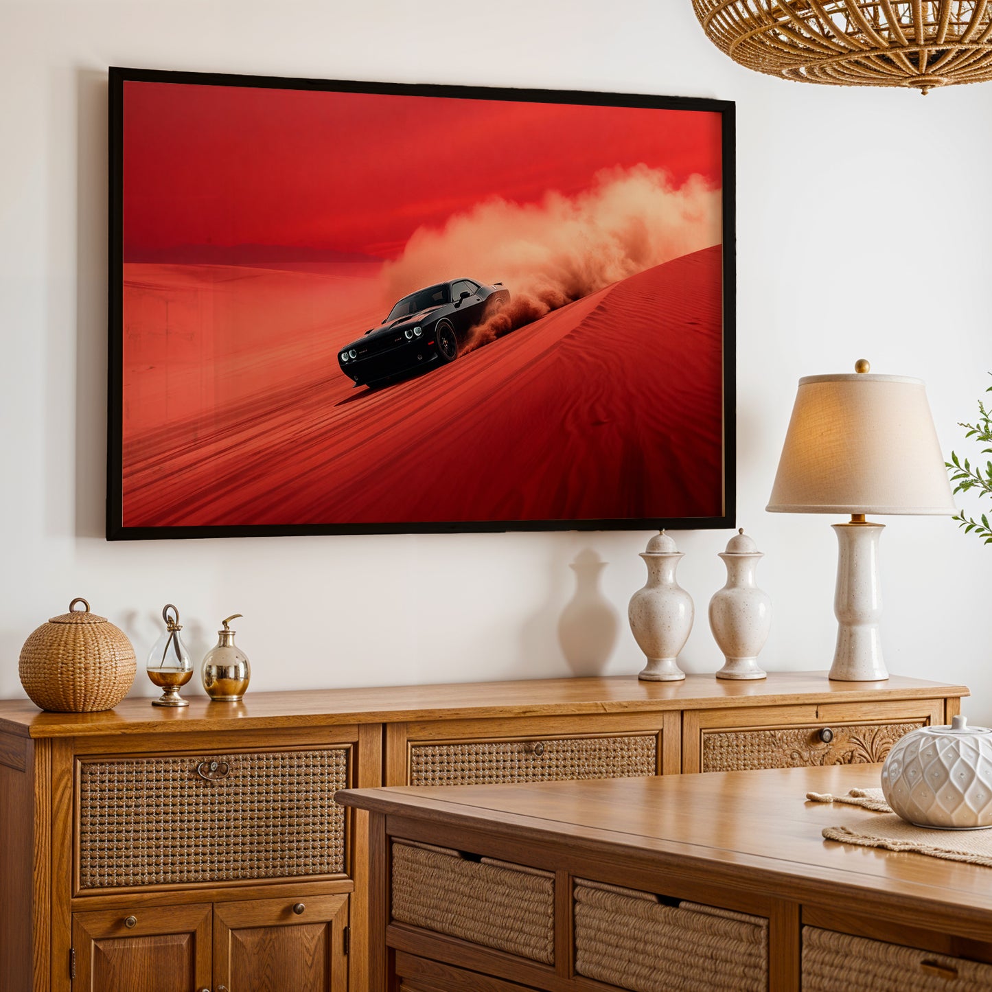 Dodge Challenger Sandstorm Wall Art