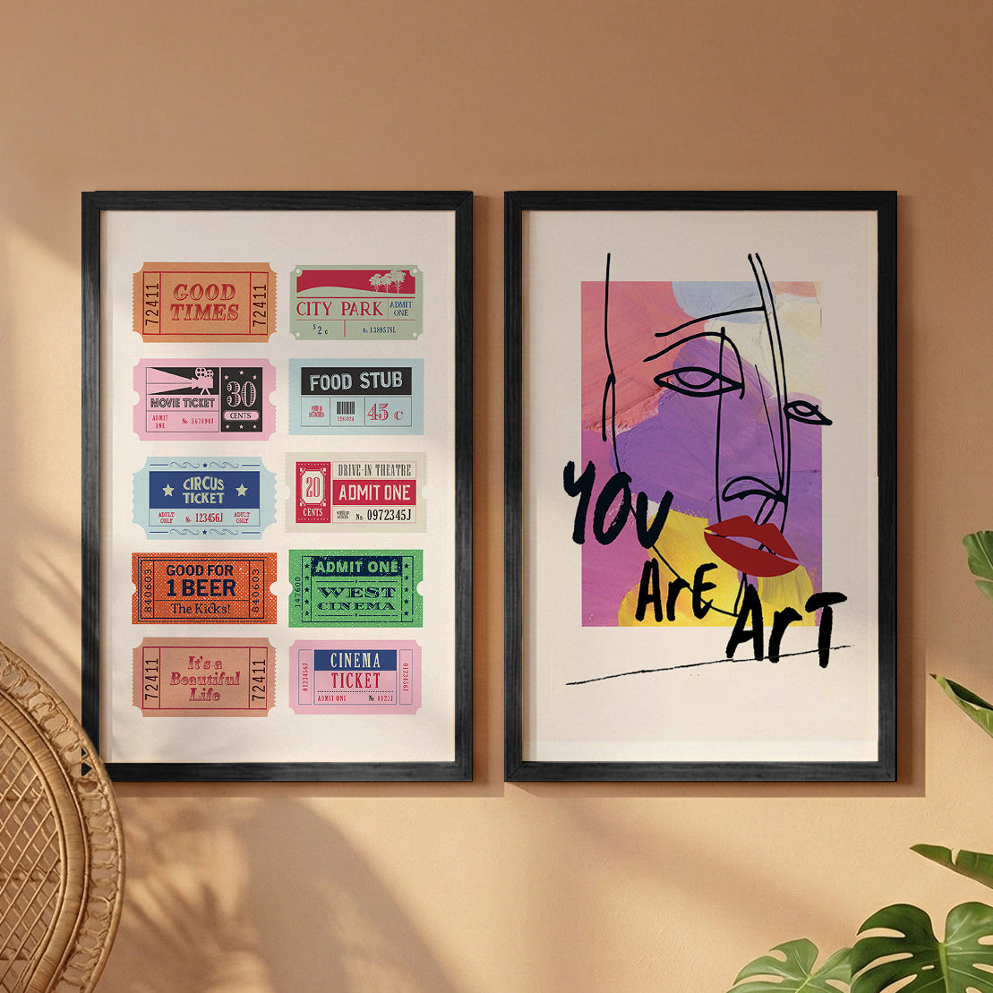 Pop Art Expression Wall Art Set