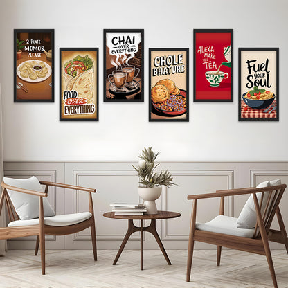 Desi Comfort Food Wall Frame Set