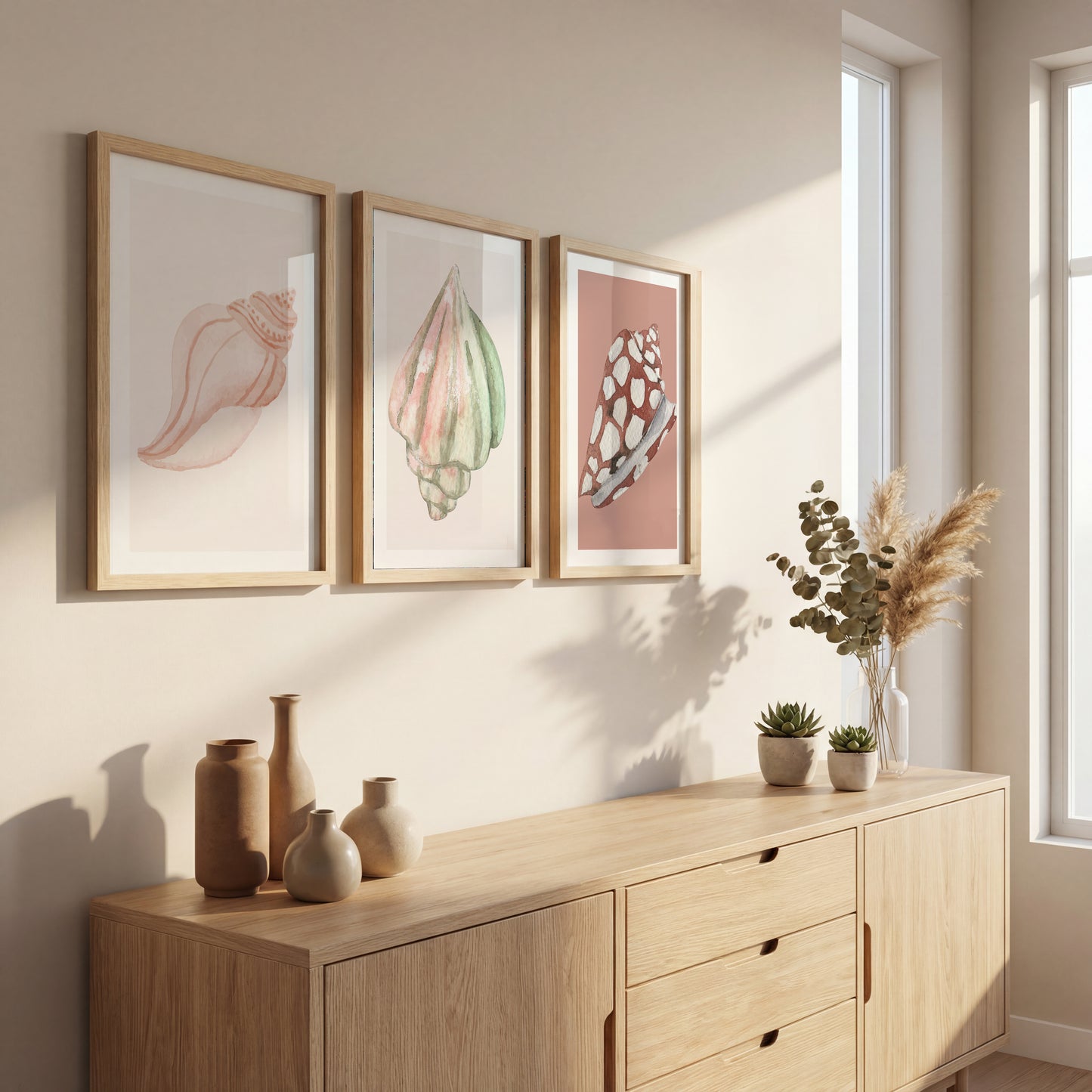 Boho Cowgirl Hat Wall Frames Set of 3