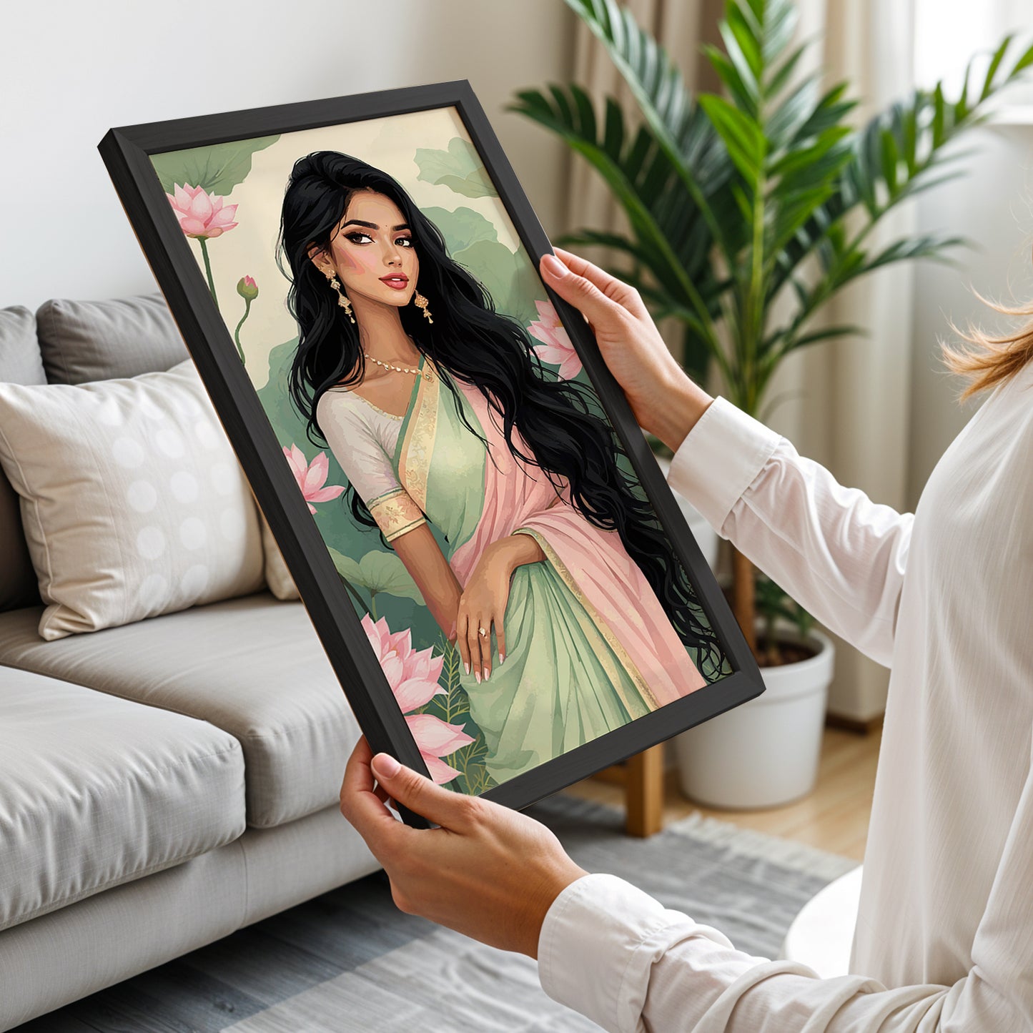 Lotus Beauty Portrait Frame