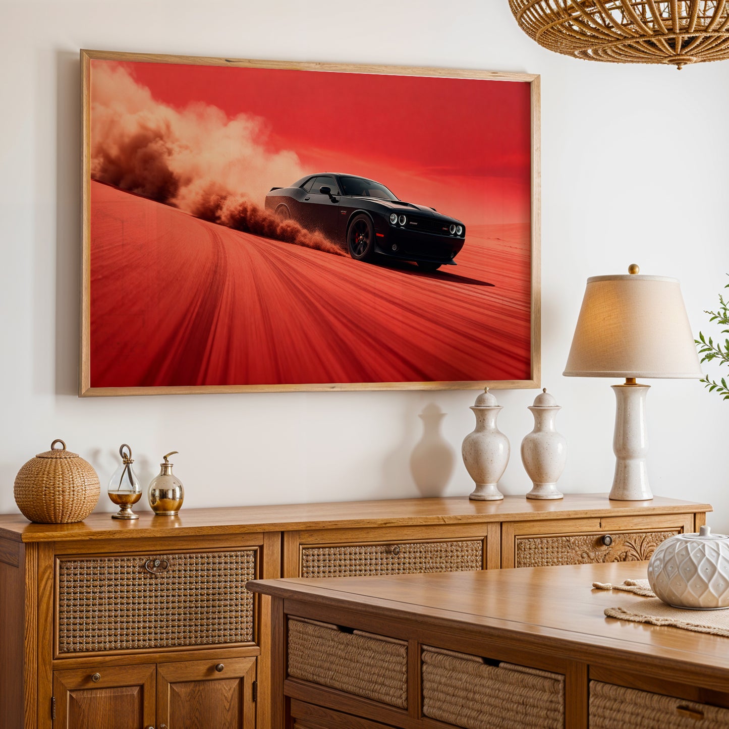 Challenger Red Horizon Wall Frame