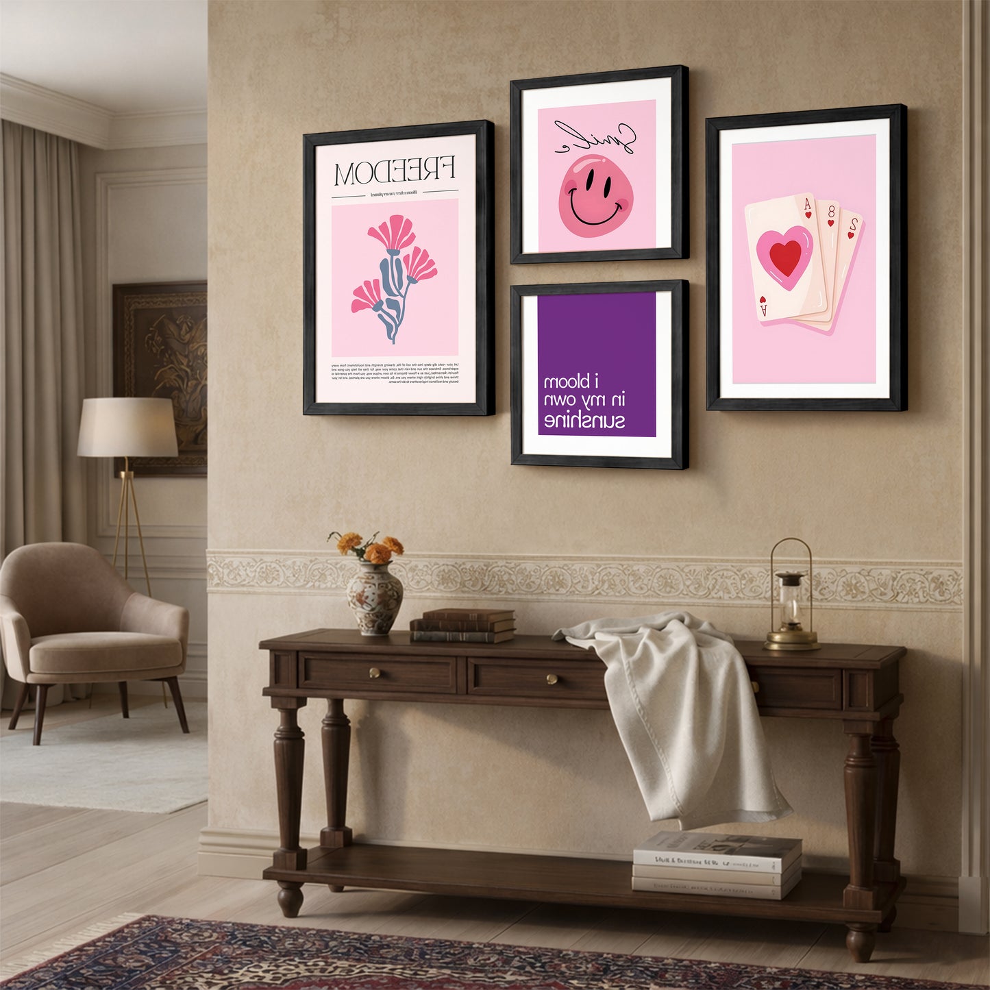 Blush Bliss Collection Set of 4