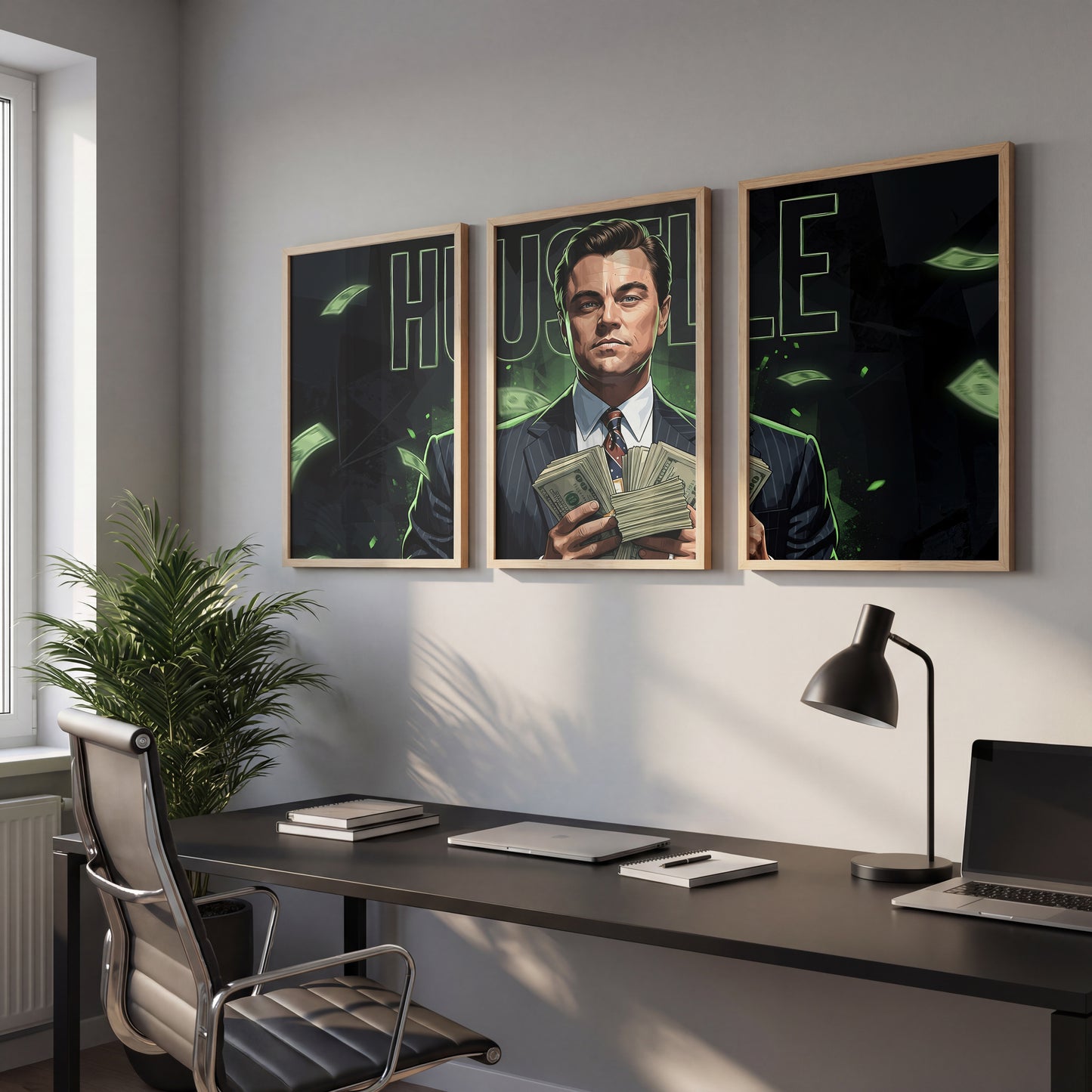 Hustle Mindset Wall Art Set of 3