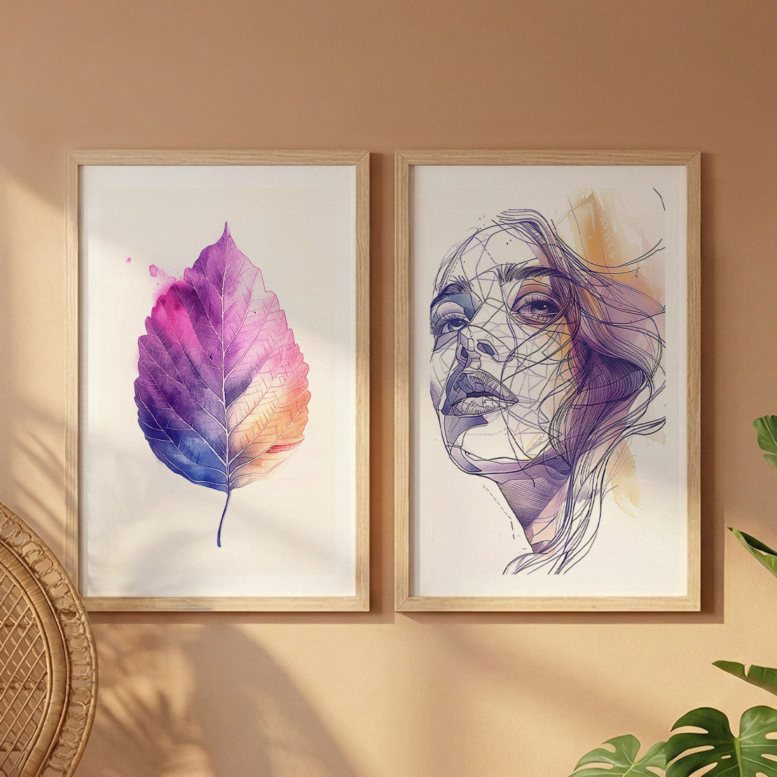 Violet Muse Wall Art Set