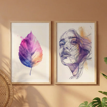 Violet Muse Wall Art Set