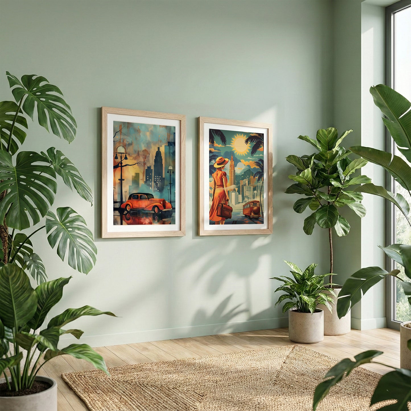Vintage Travel Wall Art Set