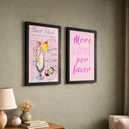 Pink Pop Wall Art Set