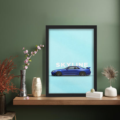 Blue Skyline Wall Art