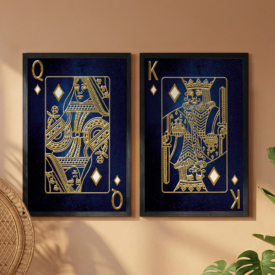 Royal Playing Cards Wall Art Set