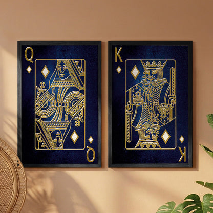 Royal Playing Cards Wall Art Set