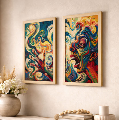 Expressionist Portrait Poster Set