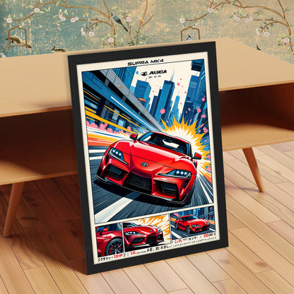 Supra MK4 Anime Wall Art