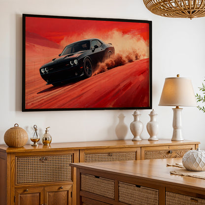 Hellcat Desert Rush Wall Art