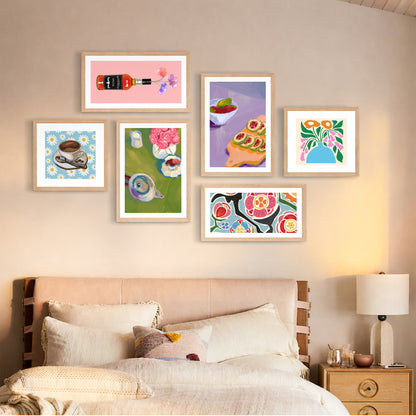 Colorful Lifestyle Wall Set of 6
