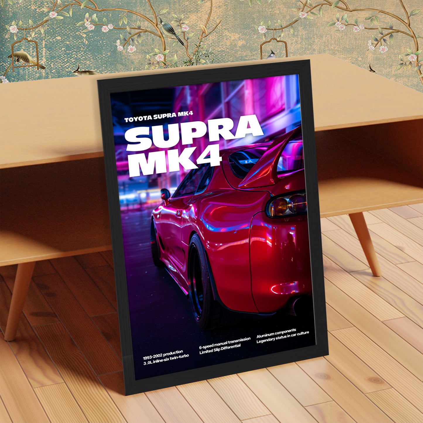 Supra MK4 Night Drive Wall Art