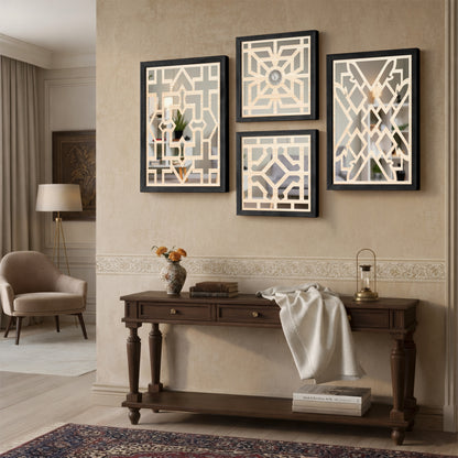 Modern Wall Mirror Set of 4