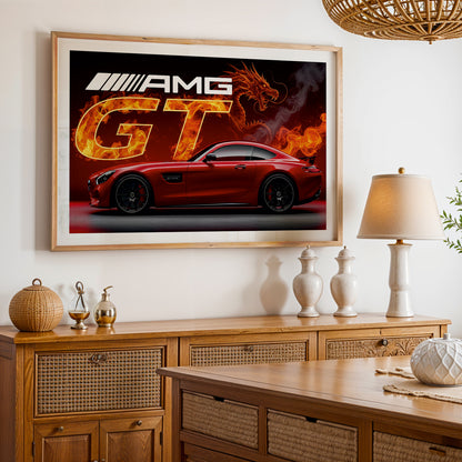 AMG GT Blazing Dragon Poster