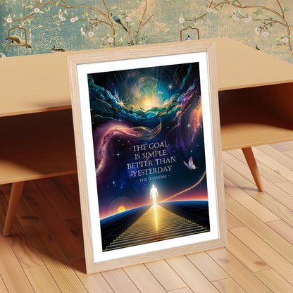 Better Than Yesterday Motivational Poster