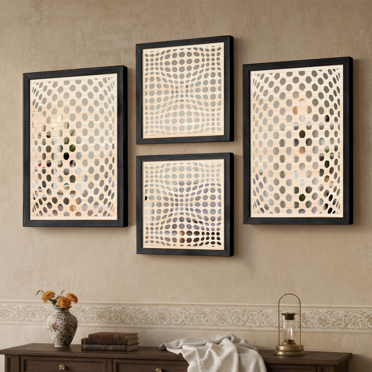Geometric Knot Pattern Mirror Set