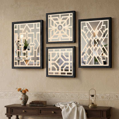 Modern Wall Mirror Set of 4