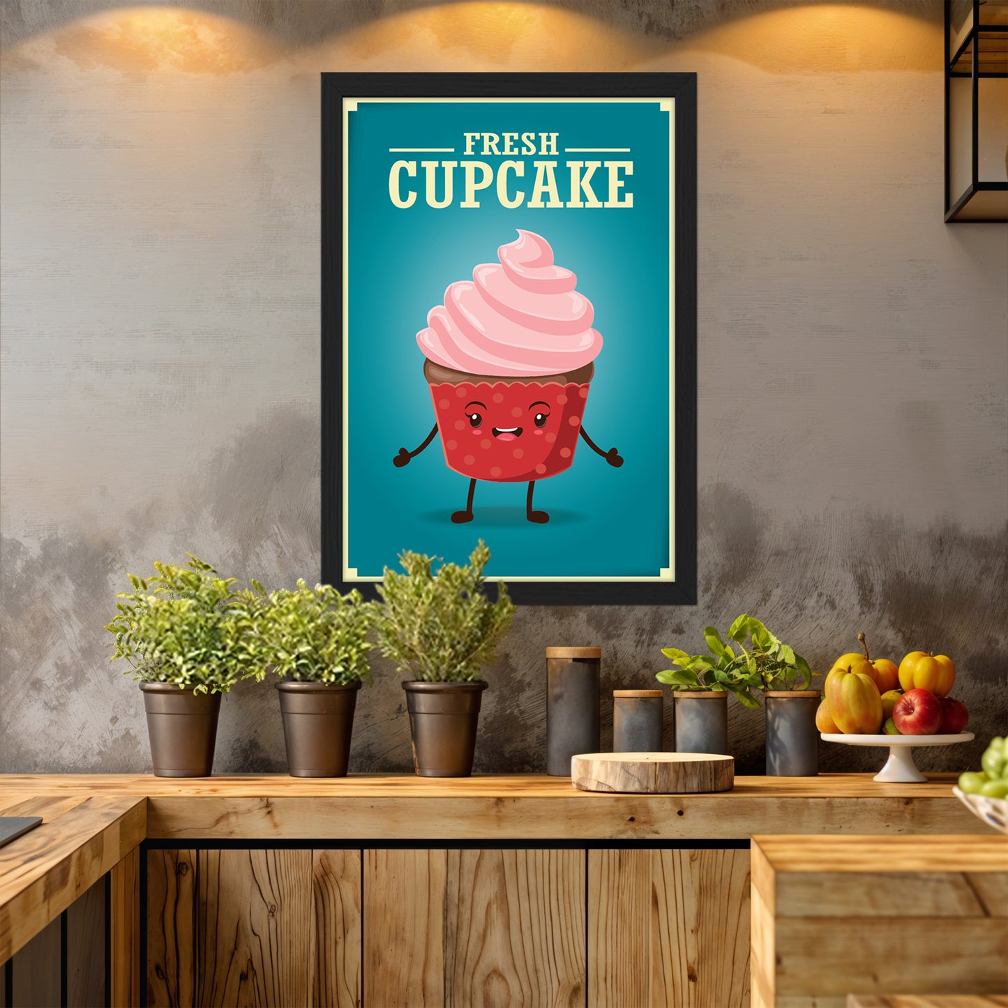 Sweet Cupcake Wall Frame
